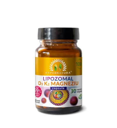 Lipozomal  Vitamina D3+Vitamina K2 + Magneziu, 30 capsule, Hypernatura