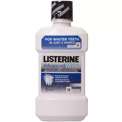 Apa de gura Advanced White, 250ml, Listerine