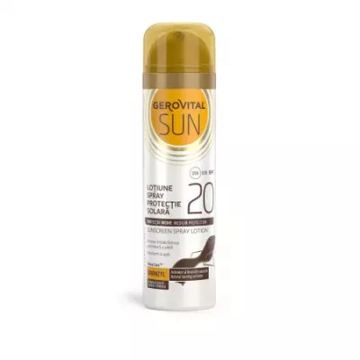 Lotiune spray cu protectie solara SPF20, 150ml, 4644, Gerovital Sun