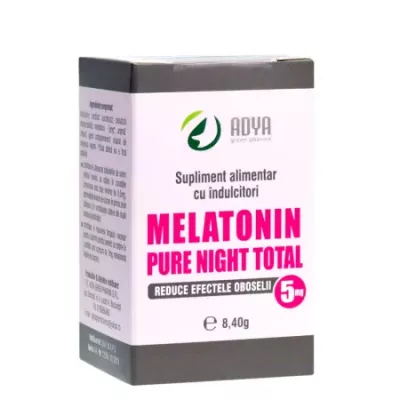 Melatonin Pure Night 5mg, 60 comprimate, Adya Green Pharma