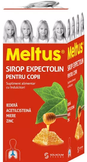Sirop Expectolin pentru copii Meltus, 100 ml, Solacium Pharma