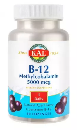 Vitamina B12 Methylcobalamin Kal, 5000 mcg, 60 comprimate, Secom