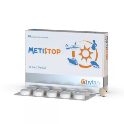 Metistop, 20 comprimate masticabile, Hyllan