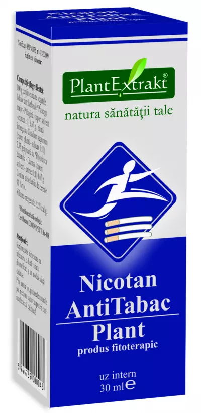 Nicotan antitabac solutie, 30 ml, Plantextrakt