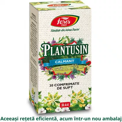 Plantusin Calmant, R44, 30 comprimate, Fares