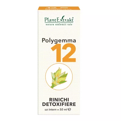 Polygemma 12 Rinichi detoxifiere, 50 ml, Plantextrakt