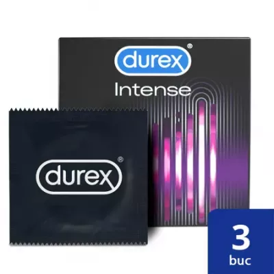 Prezervative Intense Orgasmic, 3 bucati, Durex