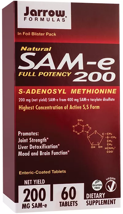 Sam-e Full Potency 200mg Jarrow Formulas, 60 tablete, Secom