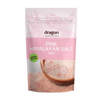 Sare roz fina de Himalaya, 500g, Dragon Superfoods