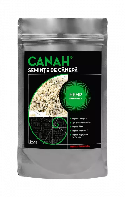 Seminte decorticate de canepa, 300g, Canah