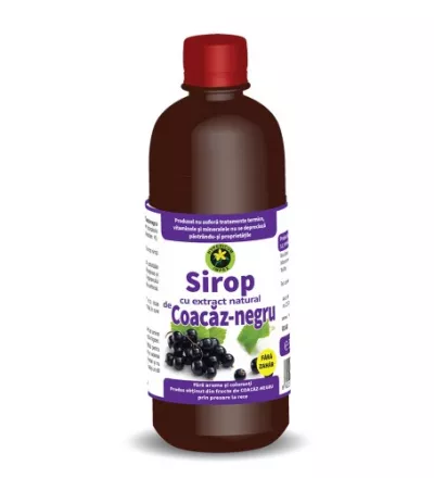 Sirop coacaze hipocaloric 500ml (Hyperic