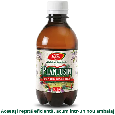 Sirop Plantusin pentru diabetici, R29, 250 ml, Fares