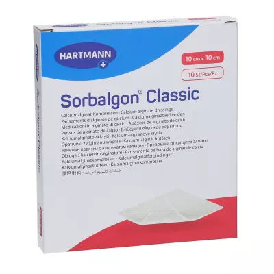 Pansament Sorbalgon Classic, 10x10 cm, 10 bucati, Hartmann