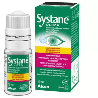 Solutie oftalmica Systane Ultra fara conservanti, 10ml, Alcon
