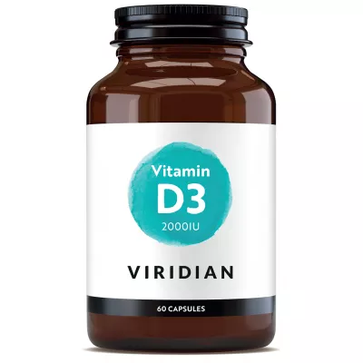 Vitamina D3 2000iu, 60 capsule, Viridian