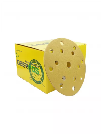 DEERFOS Disc paper velcro 150 mm 15 holes - P180