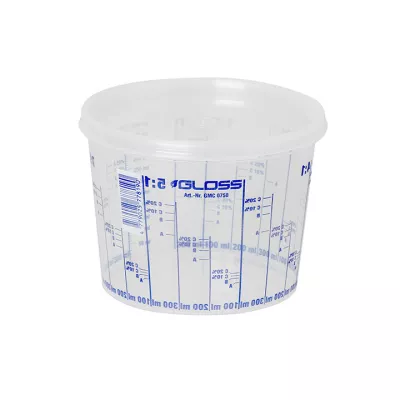 GLOSS Cupa gradata din plastic pt mixare vopsea 0,750 L
