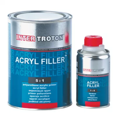 Intertroton filler acrilic HS cu intaritor 5:1 negru 0,96 L