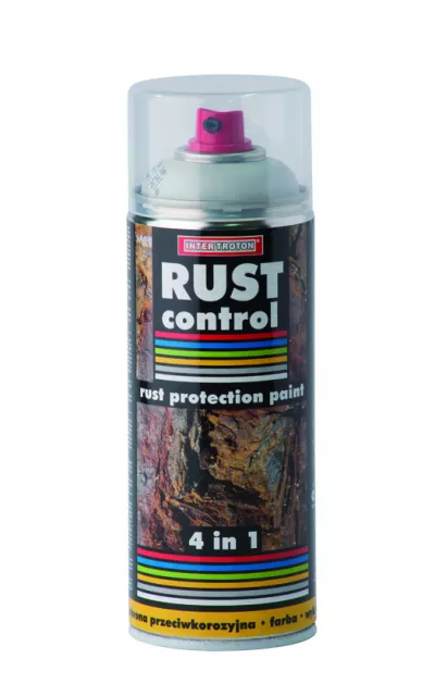 Intertroton spray rust control 4 in 1 RAL 9006 argintiu 400 ml