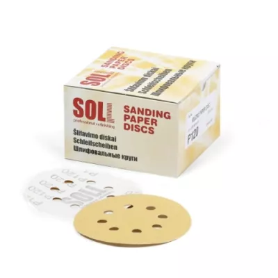 Soll Disc velcro SOLL 125 mm suport hartie cu 8 orificii - P100