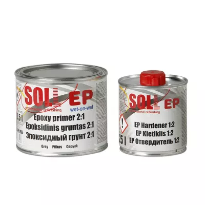 SOLL Epoxy primer gri inchis cu intaritor 2:1 0,75 L