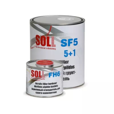 SOLL Filler acrilic cu intaritor HS 5:1 SF5 gri deschis 3 L