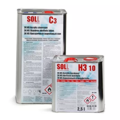 SOLL Lac acrilic 2K-HS 2:1 SOLL C3 cu intaritor rapid H3 10; 7,5 L