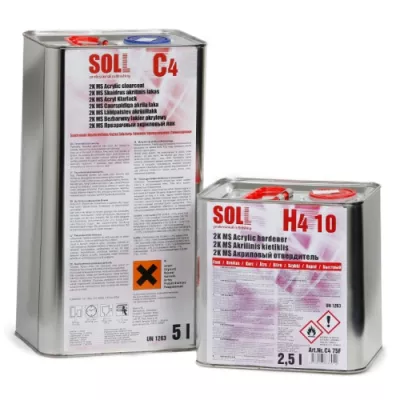 SOLL Lac acrilic 2K-MS 2:1 SOLL C4 cu intaritor rapid H4 10; 7,5 L