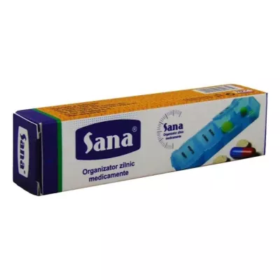 Organizator medicamente 4 casete (Sana)