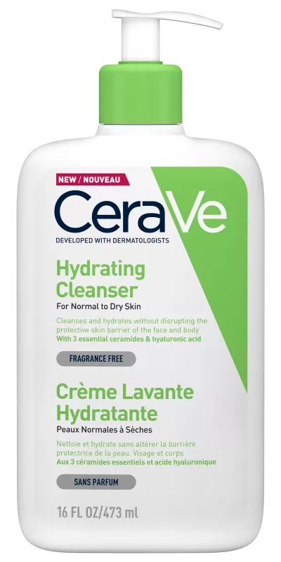 CeraVe gel de spalare hidratant, piele normal-uscata, 473ml