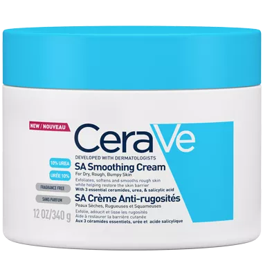 CeraVe SA crema exfolianta pentru piele uscata, aspra, cu rugozitati, 340ml