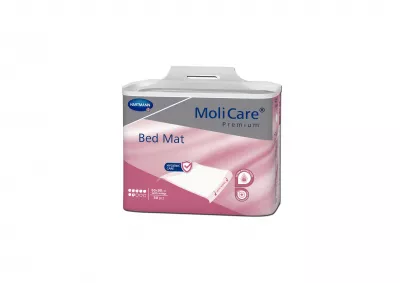 Aleze Molicare Premium Bed Mat, cearșafuri absorbante cu aripioare 7picături 60cm/90cm x30buc, Hartmann 