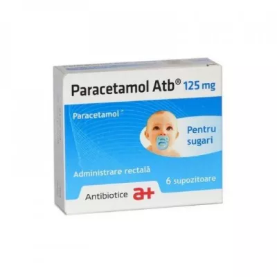 Paracetamol 125mg x 6supozitoare (Antibiotice)