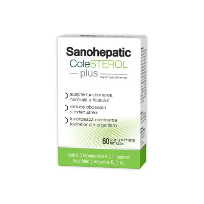 Sanohepatic colesterol plus x 60cp filmate (Zdrovit)
