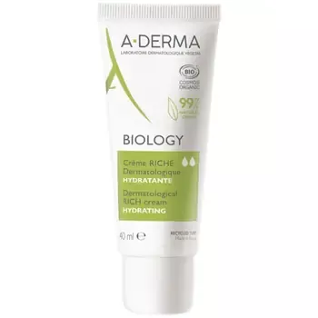 A-Derma Biology Riche crema hidratanta pentru piele fragila foarte uscata 40ml