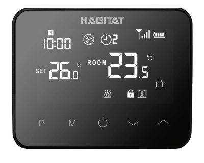 Termostat programabil, Habitat, WT20, Wireless, Wi-Fi, LCD iluminat