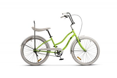 Bicicleta CITY Carpat Liberta C2694A, Roti 26 inch, Frana V-Brake, Cadru Verde cu Design Negru