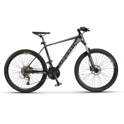 Bicicleta Mountain Bike CARPAT PRO C26227H LIMITED EDITION, Roti 26 inch, Echipare Shimano Altus 27 viteze, Frane Hidraulice Disc, Cadru Aluminiu, Culoare Negru/Gri