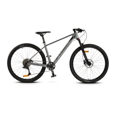 Bicicleta Mountain Bike CARPAT PRO CARBON, Roti 27.5 inch, Schimbator spate A7 L-TW00 10 viteze, Frane Hidraulice Disc, Cadru Carbon, Culoare Gri/Negru