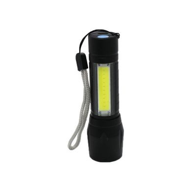 Mini lanterna LED cu 3 trepte iluminare si USB set 2 buc