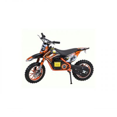 Motocicleta electrica pentru copii HECHT 54500, acumulator 36 V, 8 Ah, motor 500 W, greutate suportata 75 kg, viteza 25 km/h, orange, varsta 7+ ani