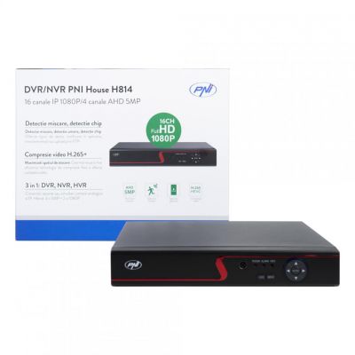 DVR / NVR PNI House H814 - 16 canale IP full HD 1080P sau 4 canale