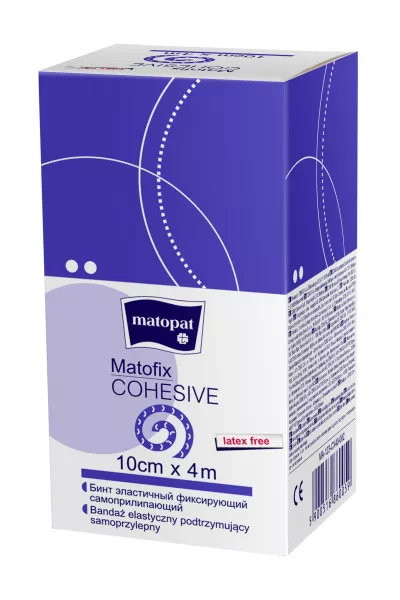Matofix Cohesive bandaj coeziv 10cm x 4 m a'1