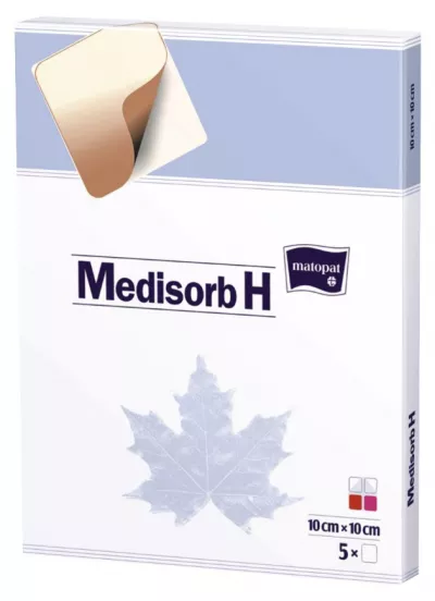 Medisorb H pansament cu hidrocoloid 10x10 cm 5 buc