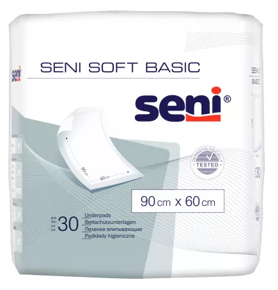 Seni Soft Basic aleze igienice 90x60 cm 30 buc