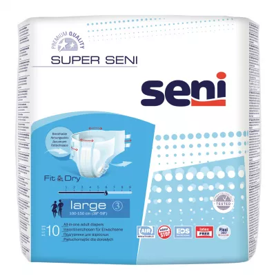 Super Seni Large scutece incontinenţă 10 buc
