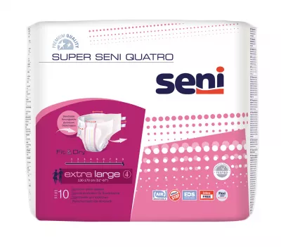 Super Seni Quatro Extra Large scutece incontinenţă 10 buc