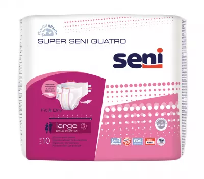 Super Seni Quatro Large scutece incontinenţă 10 buc