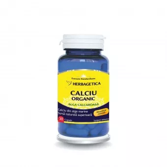Calciu Organic, 30 capsule, Herbagetica