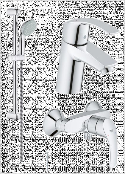 Set Baterii Baie Grohe Eurosmart S Size